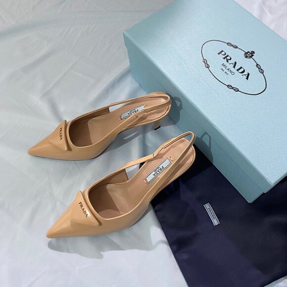 Prada Nude Beige Shade High Heels - Picture 10 of 10